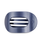 Teleties Flat Round Large Clip