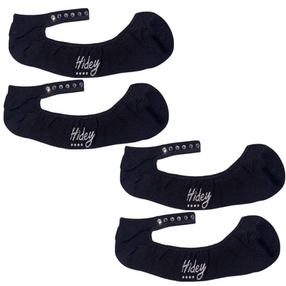Black Hidey Socks with Black Crystals