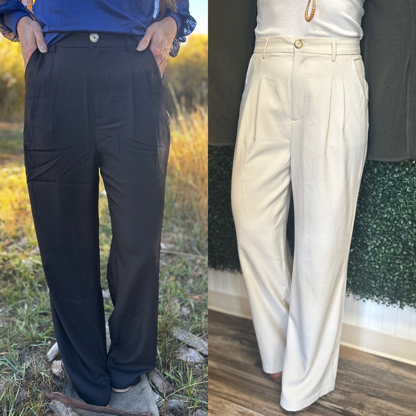Straight Leg Relaxed Pants