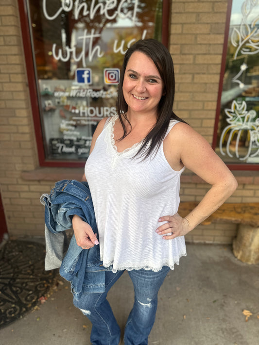 Lace A-Line Tank