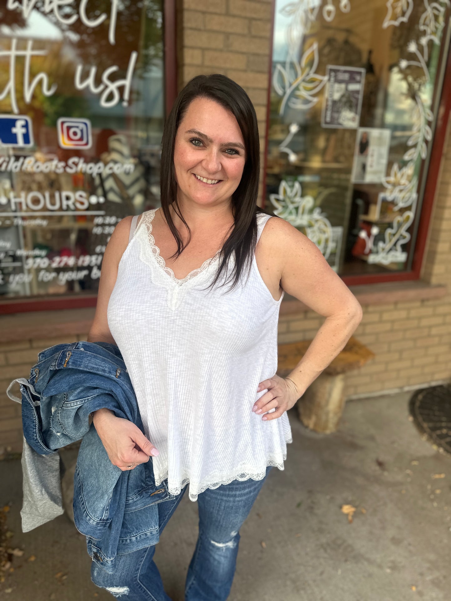 Lace A-Line Tank