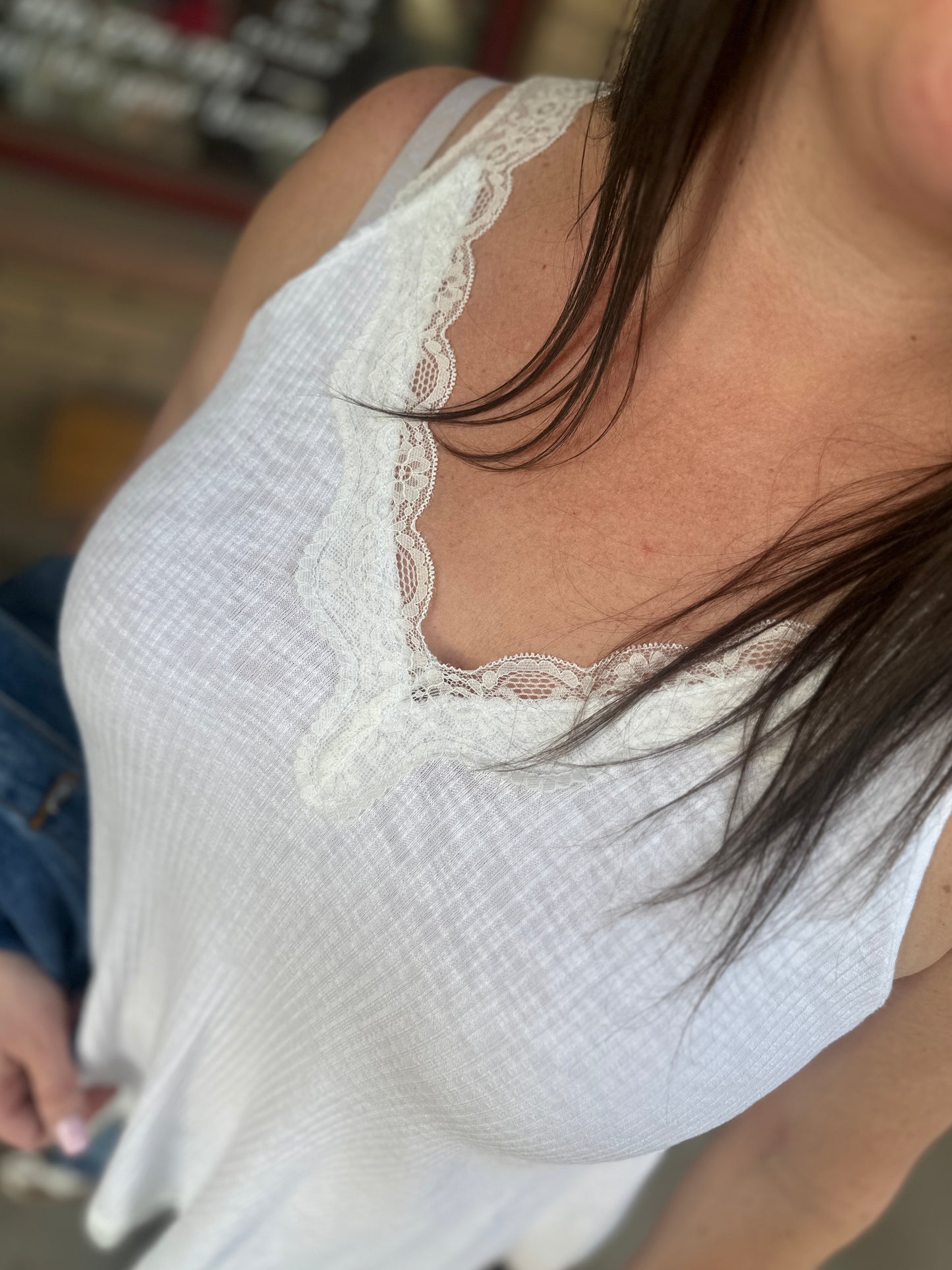 Lace A-Line Tank