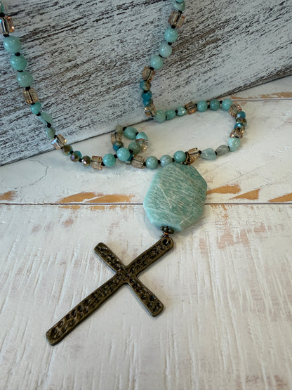 Stephanie Cross Necklace
