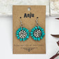 Wooden Flower Earrings