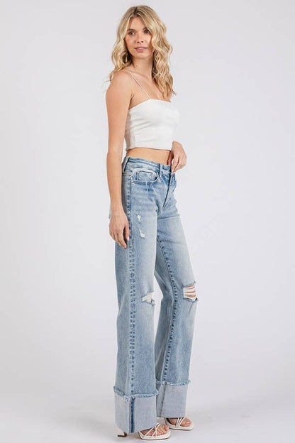 Sandy High Rise Stretch Flare Jeans
