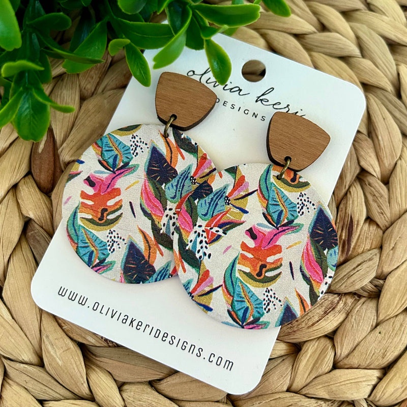 Everly Round Earrings
