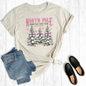 Pink Retro Coquette North Pole Christmas Tree Graphic Tee
