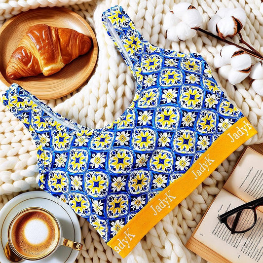 Blue Amalfi Arya Printed Bralette