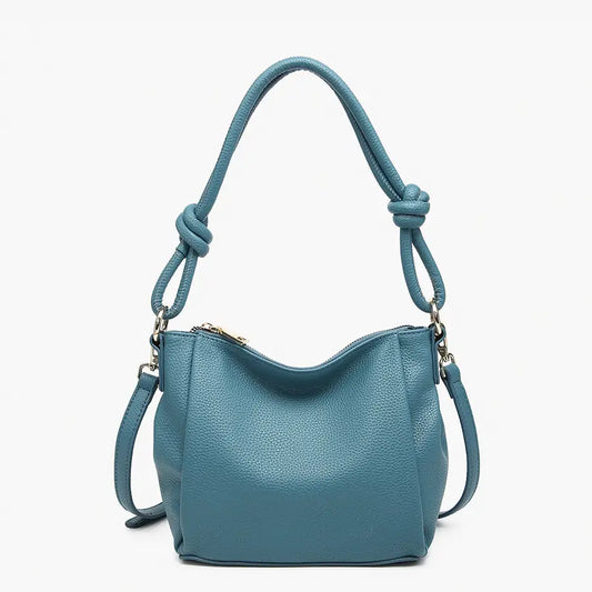 Knotted Shoulder Bag w/ Long Strap