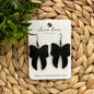 Bow Earrings - Black