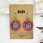 Wooden Flower Earrings