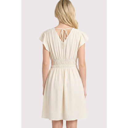 Flutter Cap Sleeve Dress