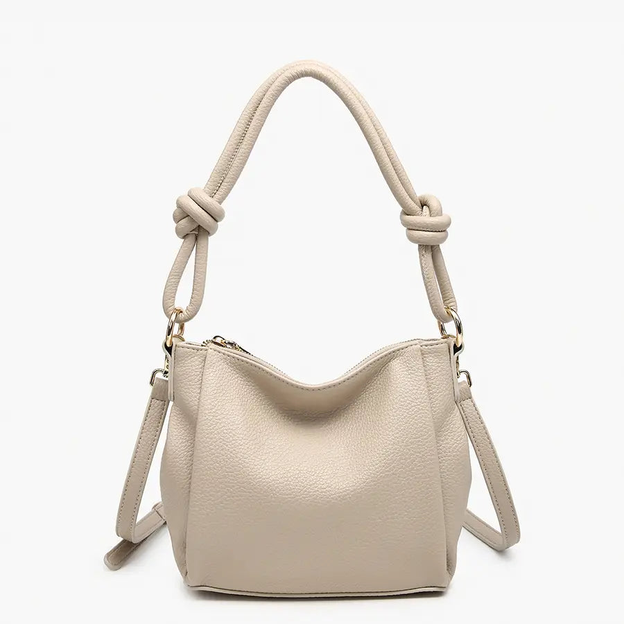 Knotted Shoulder Bag w/ Long Strap