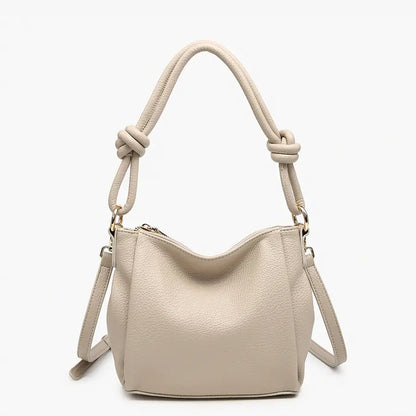 Knotted Shoulder Bag w/ Long Strap