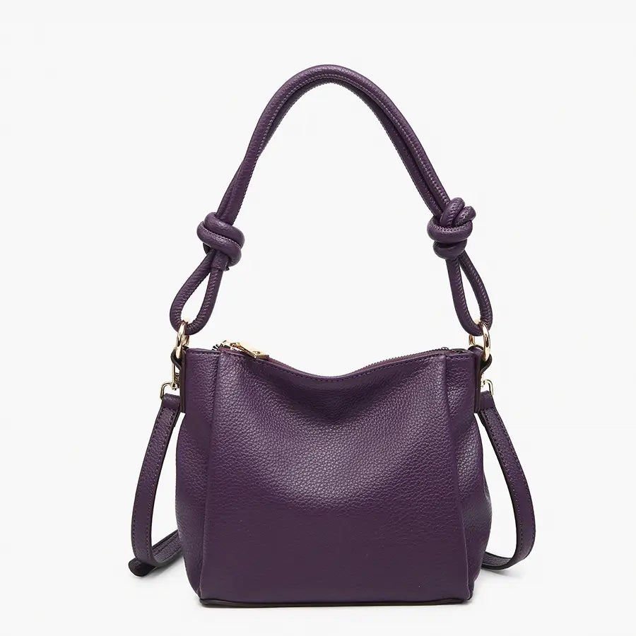 Knotted Shoulder Bag w/ Long Strap