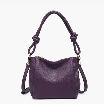 Knotted Shoulder Bag w/ Long Strap