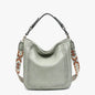 Aris Small Whipstitch Purse with Guitar Strap