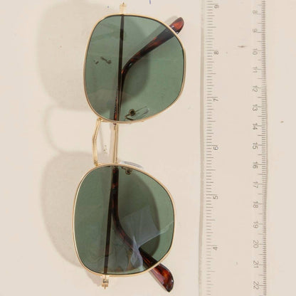 Thin Metallic Frame Fashion Sunglasses