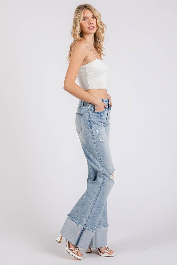 Sandy High Rise Stretch Flare Jeans