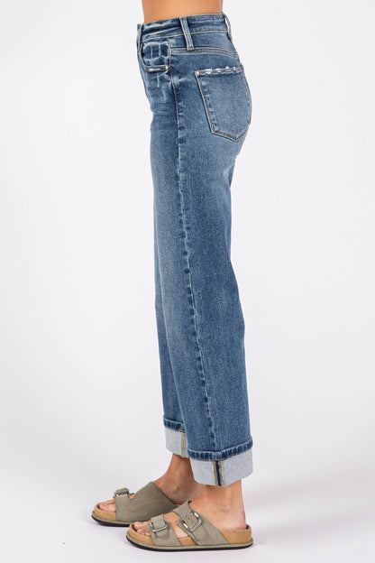 Cuffed Sherry Straight Leg Jean