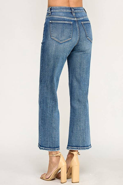 Violeta Patch Pocket Wide Leg Jeans