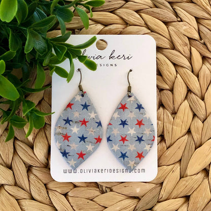 Olivia - Patriotic Blue Stars