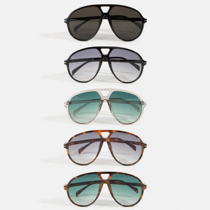 Aviator Shield Sunglasses Set