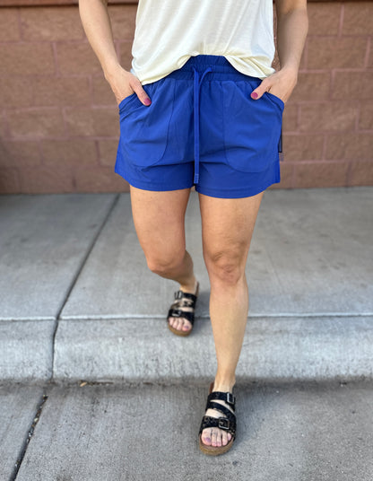 Athleisure Shorts with Drawstrings