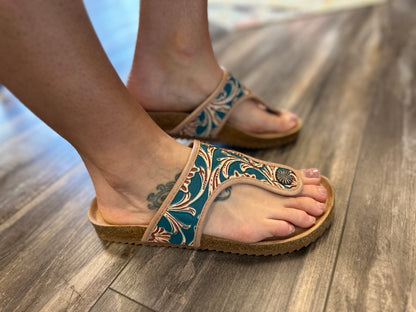 Darla Turquoise Sandals