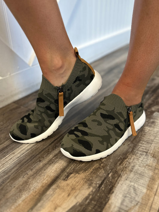 Camo Sprinter Slip On