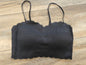 Black Laser Cut Mesh Bralette