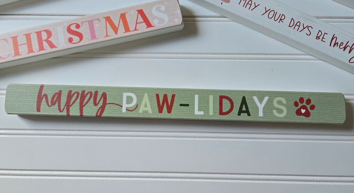 Xmas Skinny Wood Decor