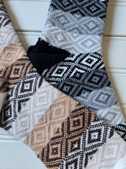 Diamond Pattern Weekend Collection Socks