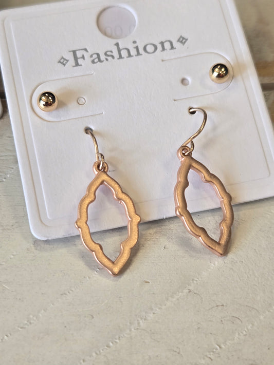 Moroccan Drop Earrings with Studs