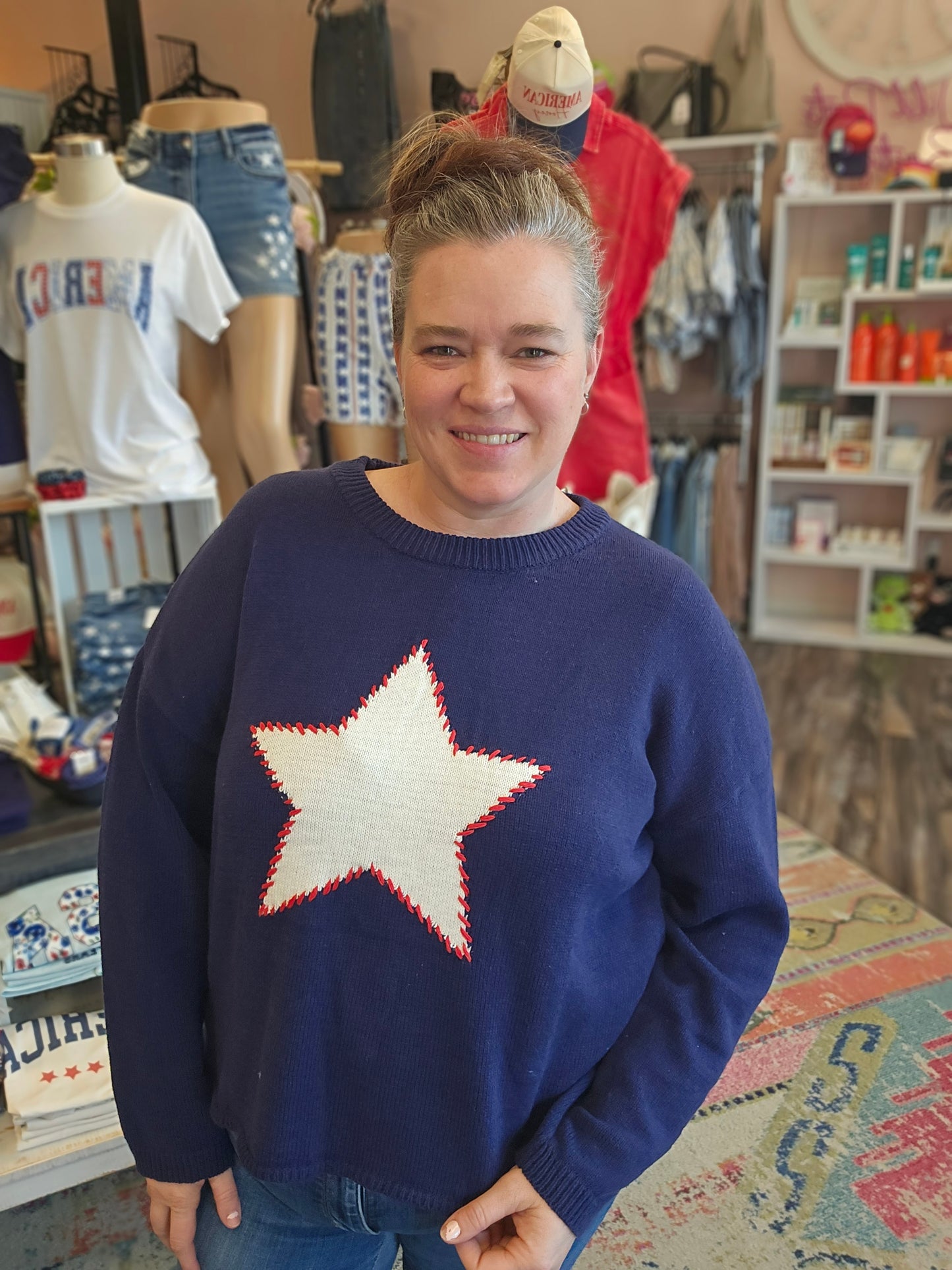 Star Knit Sweater
