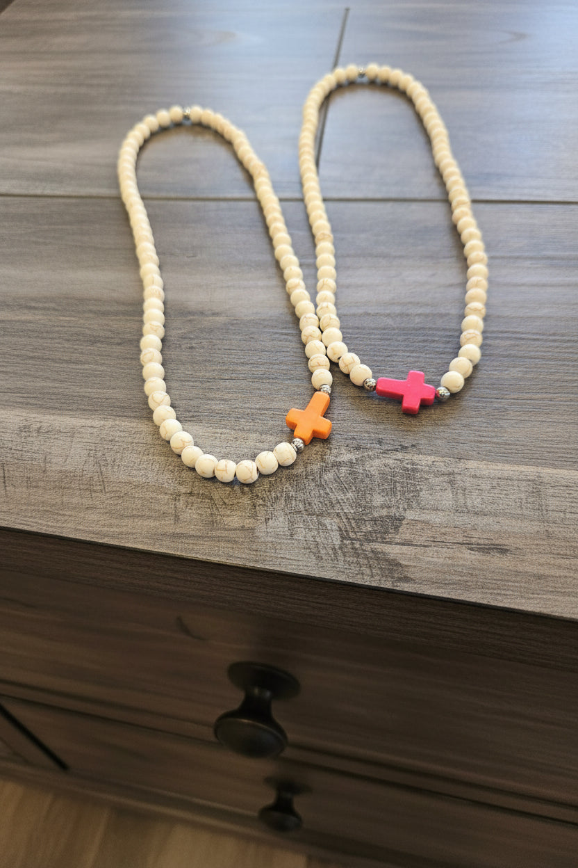 Color Cross Necklace