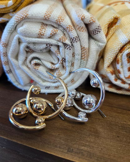 Hoops with Small Bead Accents