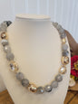 Stone Accented Rhinestone Necklace