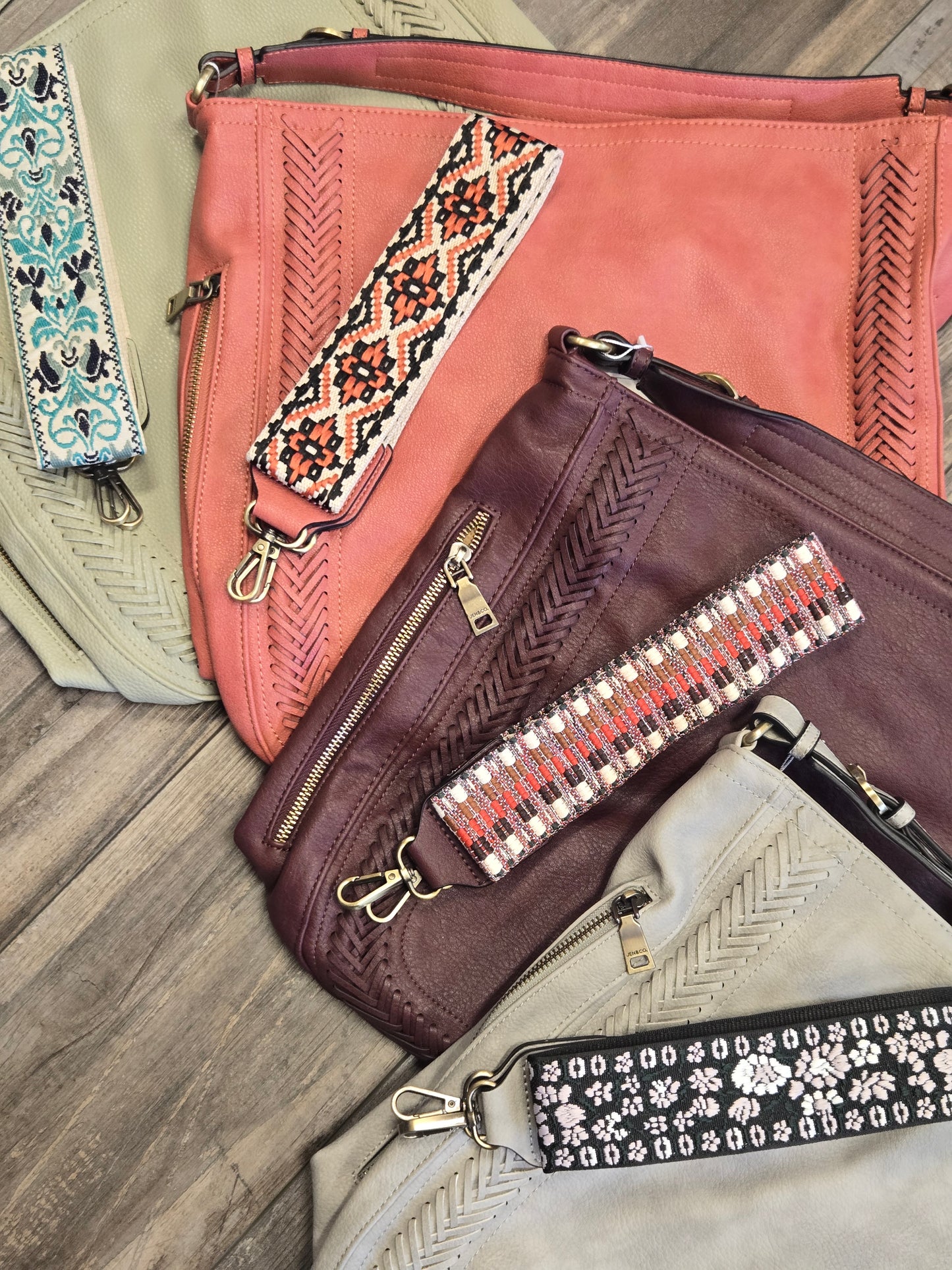 Aris Whipstitch Purse with Guitar Strap