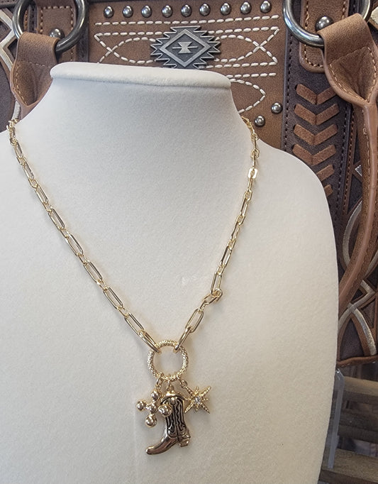 Gold Charm Necklace