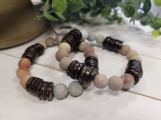 Frosted Aqua Terra Bracelet