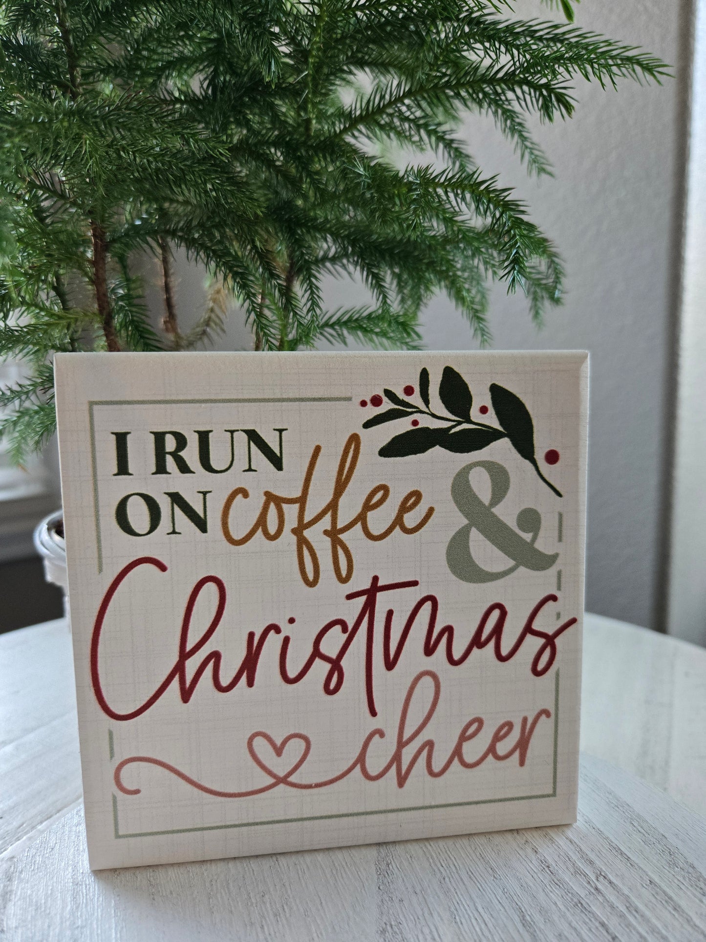 Xmas Square Wood Decor