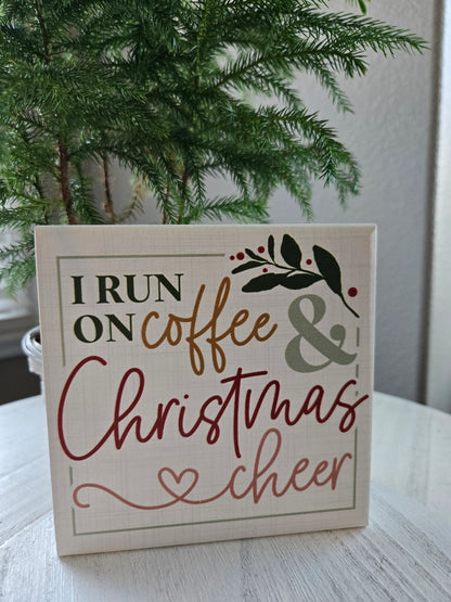 Xmas Square Wood Decor