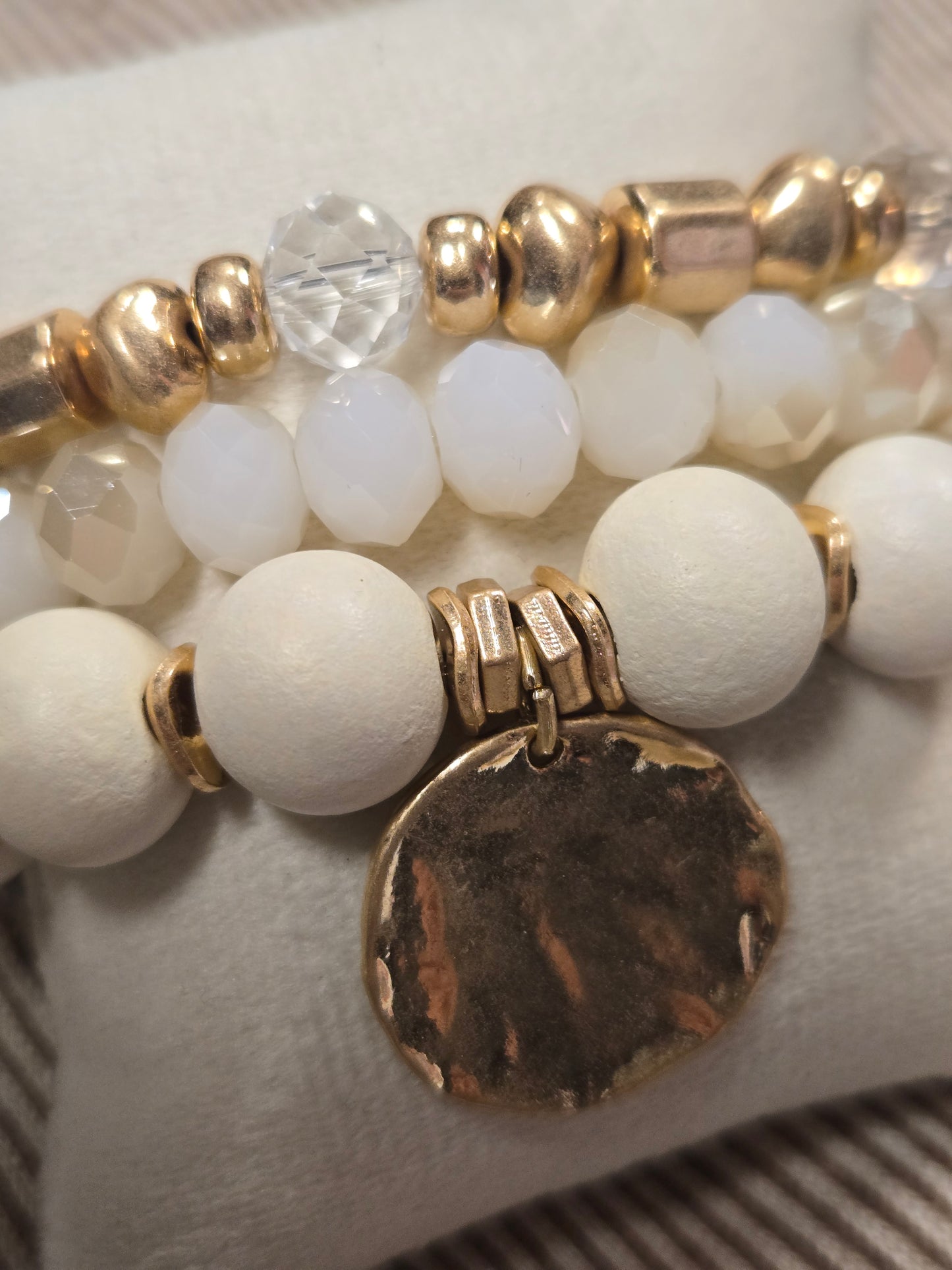 Set of 3 Natural Stone Bracelets