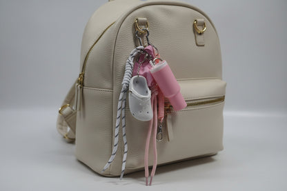 Pink Combo Bag Charm