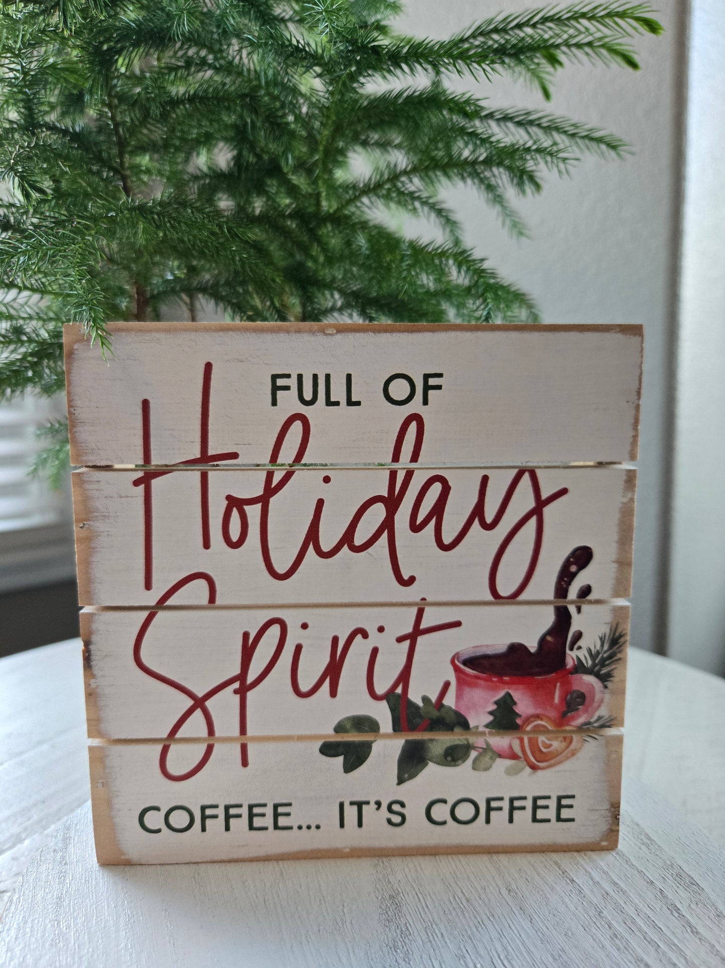 6" Pallet Wood Xmas Decor