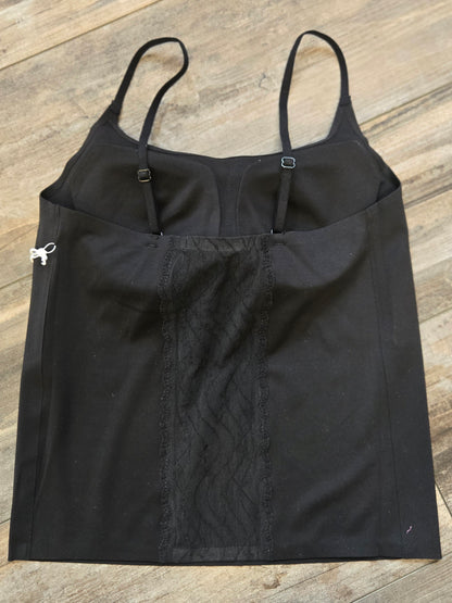 Cami Bralette with Lace Panel Back