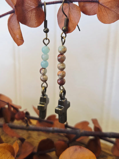 Imperial Jasper Kara Earrings
