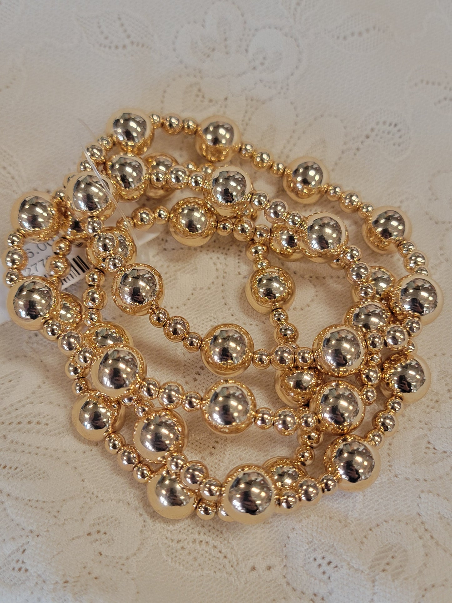 Multi Beaded Stretch Bracelet