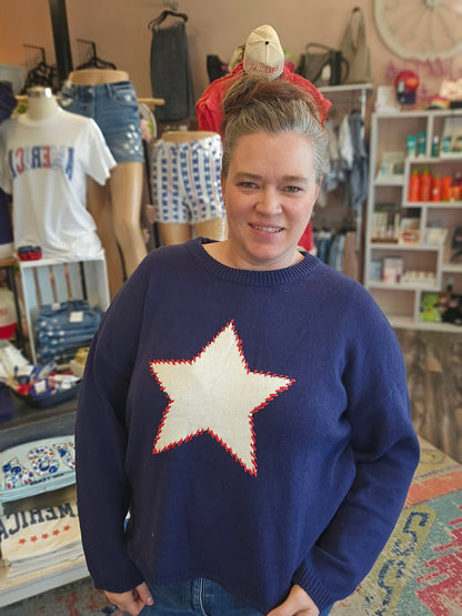 Star Knit Sweater